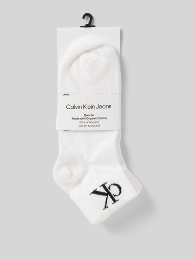 Calvin Klein Jeans Socken mit Label-Schriftzug im 2er-Pack Weiss 3