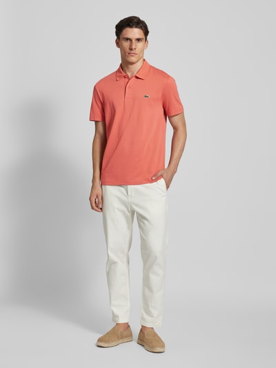 Lacoste Poloshirt met labeldetail Rood - 1