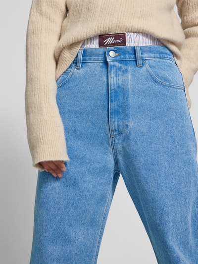Marni Wide Fit Jeans im 5-Pocket-Design Hellblau 3