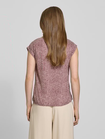 OPUS T-Shirt mit Kappärmeln Modell 'Struki' Dunkelrot 5