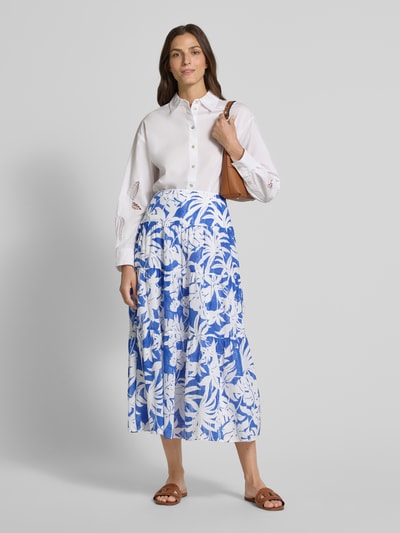 Lauren Ralph Lauren Midirock im Stufen-Look Modell 'PAULDINA' Hellblau 1