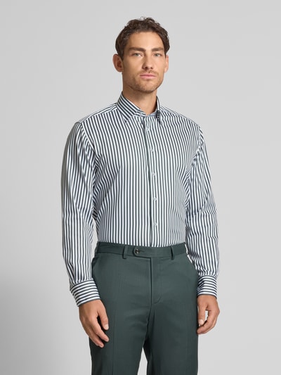 ETERNA Modern Fit Business-Hemd mit Knopfleiste Oliv 4