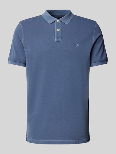 Marc O'Polo Poloshirt mit Logo-Stitching Rauchblau 2