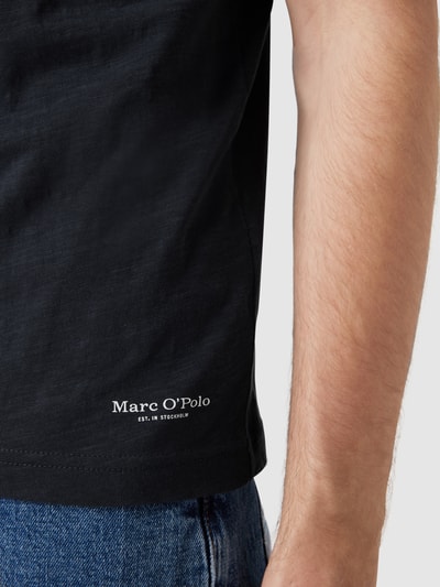 Marc O'Polo T-Shirt mit Label-Print Dunkelblau 3