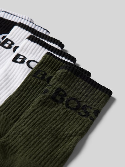 BOSS Socken mit Label-Print im 6er-Pack Oliv 2