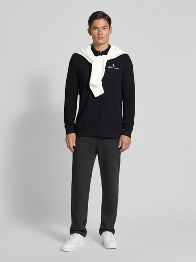 Polo Ralph Lauren Classic Fit Poloshirt mit Label-Stitching Black 1