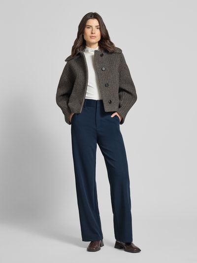 Neo Noir Broek met elastische tailleband model 'Nathalie' Donkerblauw - 1