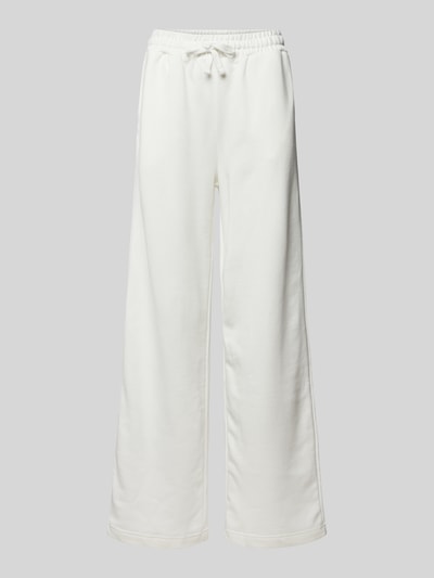 TheJoggConcept Wide Leg Sweatpants mit Label-Print Modell 'SAKI' Offwhite 2