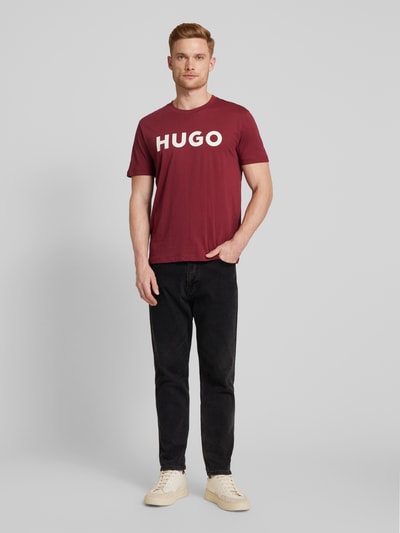 HUGO Oversized T-Shirt mit Rundhalsausschnitt Modell 'DULIVIO' Rot 1