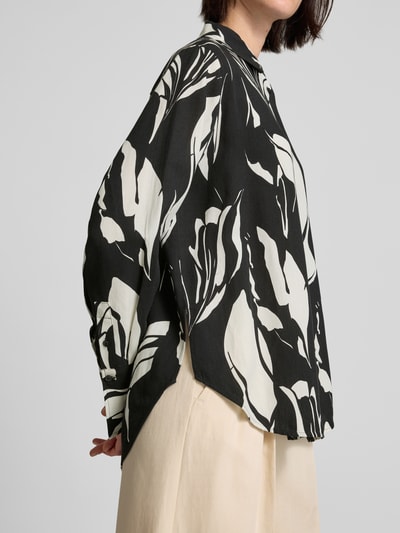 Someday Bluzka koszulowa o kroju regular fit z mankietami model ‘Zerlian’ Czarny 3