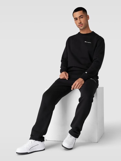 CHAMPION Sweatshirt mit Label-Details Modell 'Rochester' Black 1