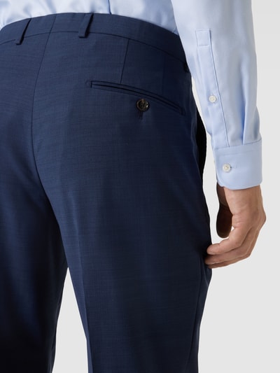 JOOP! Collection Modern fit pantalon met persplooien, model 'Brad' Marineblauw - 3