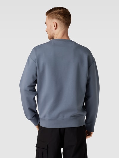 HUGO Sweatshirt met extra brede schouders, model 'Dettil' Lichtblauw - 5