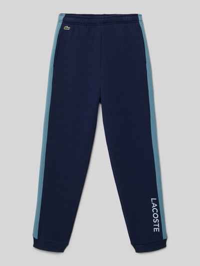 Lacoste Regular fit sweatpants met logobadge Marineblauw - 1