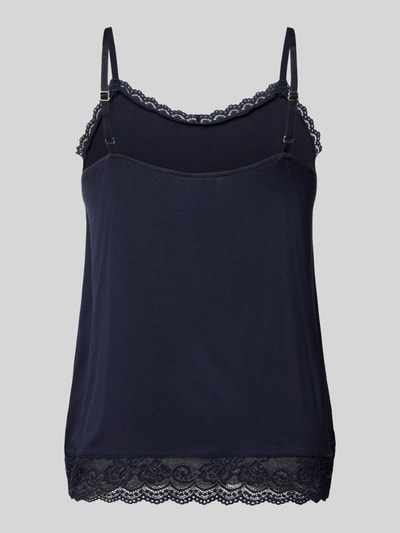 CCDK Copenhagen Pyjamatop met kant, model 'Kendall' Donkerblauw - 3