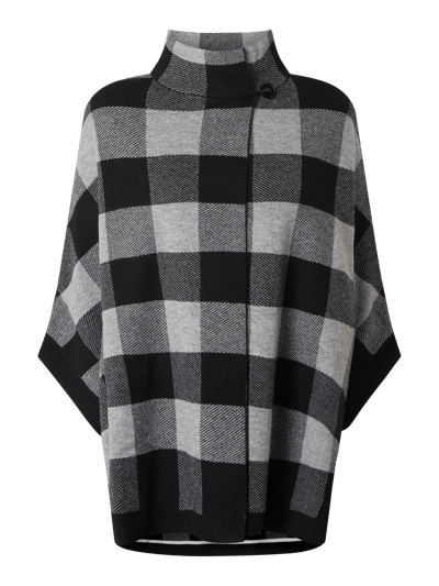 Windsor Poncho mit Kaschmir-Anteil  Black 2