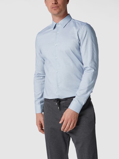 BOSS Slim Fit Koszula biznesowa o kroju Slim Fit z bawełny Granatowy 4