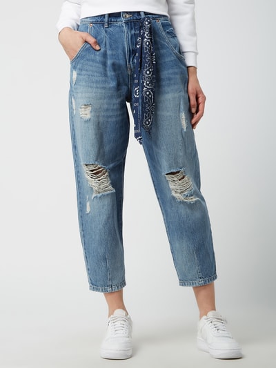 Only Mom Fit Jeans aus Baumwolle Modell 'Verna' Jeansblau 4