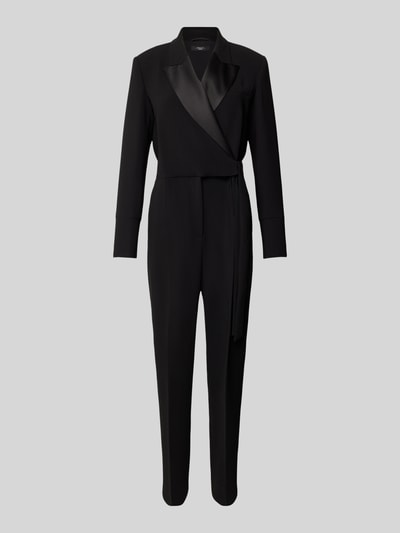 Weekend Max Mara Jumpsuit in Wickel-Optik Modell 'BAVIERA' Black 2