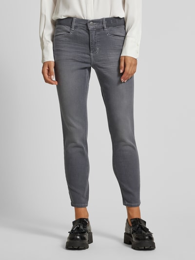 Angels Slim fit 7/8-jeans met elastische band, model 'ORNELLA SPORTY' Lichtgrijs - 4