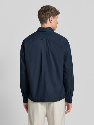 BOSS Orange Regular Fit Overshirt aus Baumwoll-Mix Modell 'LOBEL_M' Marine 5