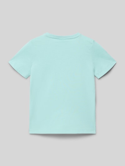 s.Oliver RED LABEL Regular Fit T-Shirt aus reiner Baumwolle Helltuerkis 3