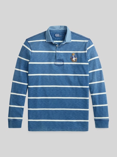 Polo Ralph Lauren Regular Fit Poloshirt aus reiner Baumwolle mit Polo-Bear-Stitching Jeansblau 2