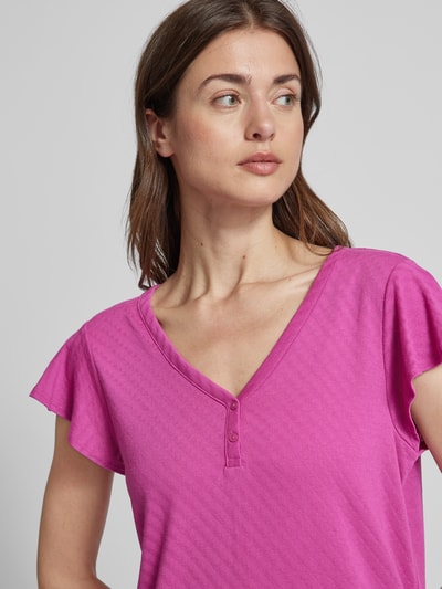 Tom Tailor T-Shirt mit Streifenmuster Pink 3