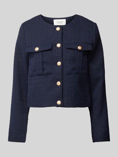 B.Young Blazer in Bouclé-Optik Modell 'Epia' Marine 2