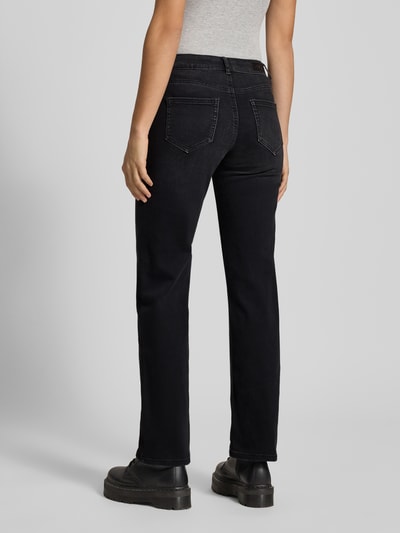 Only Straight fit jeans van biologische katoenmix, model 'BLUSH' Donkergrijs gemêleerd - 5