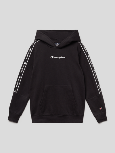 CHAMPION Hoodie mit Galonstreifen Black 1