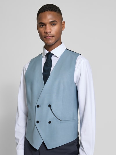 HUGO Gilet met knoopsluiting, model 'Vin' Lichtblauw - 3