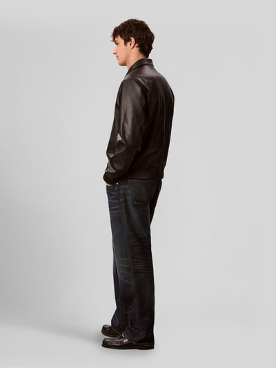 Calvin Klein Jeans Kurtka z imitacji skóry o kroju regular fit z zamkiem błyskawicznym Czarny 1