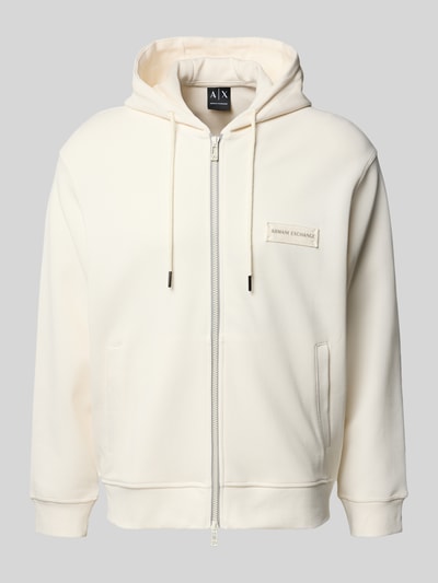 Armani Exchange Sweatjacke mit Zweiwege-Reißverschluss Modell 'FELPA' Offwhite 2
