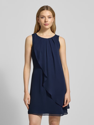Swing Cocktailkleid mit Volant Marine 4