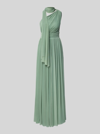 TROYDEN COLLECTION Abendkleid mit Schal und Taillenband Mint 2