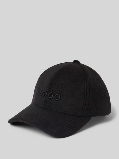 HUGO Basecap mit Label-Stitching Modell 'Jake' Black 1