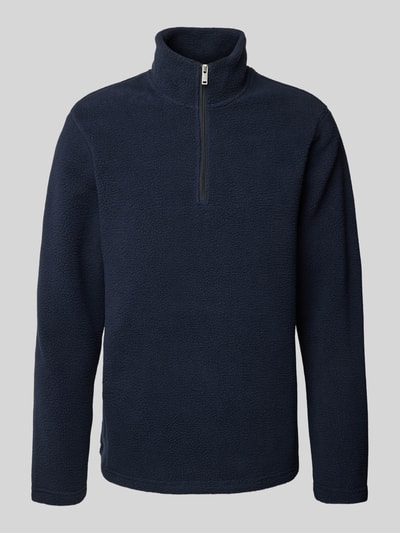 Matinique Sweatshirt met opstaande kraag, model 'kade' Marineblauw - 2