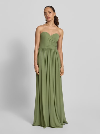 Mascara Maxikleid im Off-Shoulder-Look Oliv 4