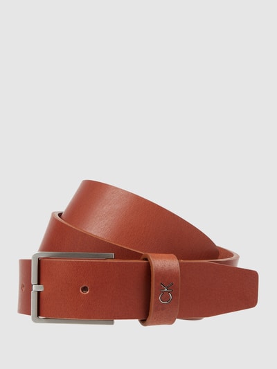 CK Calvin Klein Riem van buffelleer  Cognac - 1