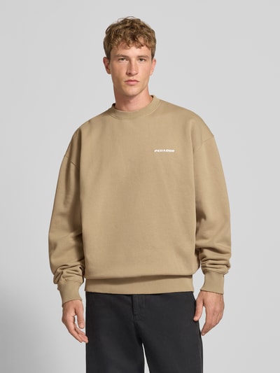 PEGADOR Relaxed Fit Sweatshirt aus Baumwoll-Mix Camel 4