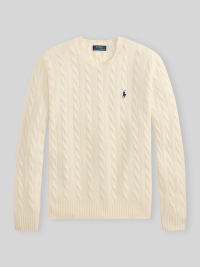 Polo Ralph Lauren Regular Fit Pullover aus Woll-Kaschmir-Mix Ecru 2