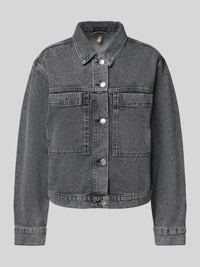 Soyaconcept Jeansjack met opgestikte borstzakken, model 'DOLORES' Lichtgrijs - 2