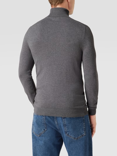 MCNEAL Longsleeve mit geripptem Rollkragen Mittelgrau meliert 5