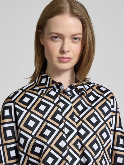 Christian Berg Woman Regular fit blouse met 3/4-mouwen Zwart - 3