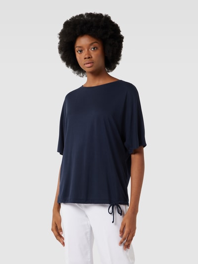 Tom Tailor T-shirt met tunnelkoord in de zoom Marineblauw - 4