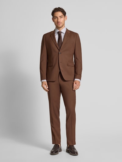 ETERNA Slim Fit Business-Hemd mit Kentkragen Sand 1