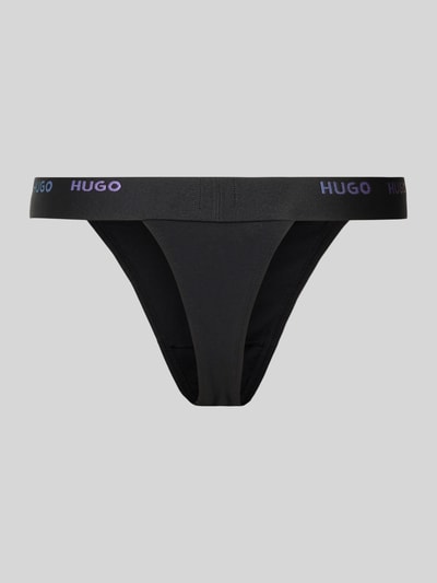 HUGO String mit elastischem Bund Modell 'RAINBOW' Black 3