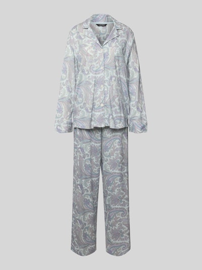 Lauren Ralph Lauren Pyjama met knoopsluiting Lila - 1