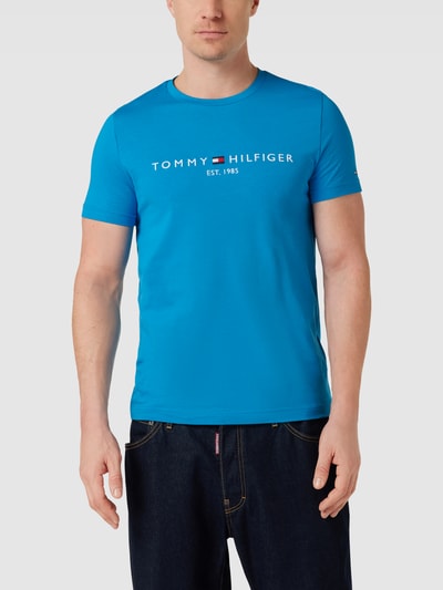 Tommy Hilfiger T-Shirt mit Label-Stitching Royal 4